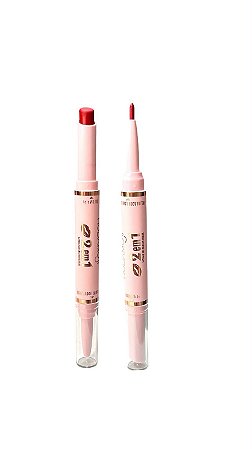 Batom + Delineador Labial 2 em 1 - Cor 02 | Hudamoji
