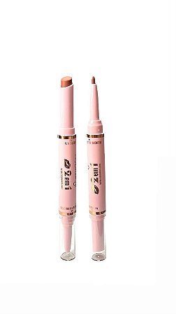 Batom + Delineador Labial 2 em 1 - Cor 06 | Hudamoji