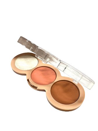 Paleta 3 em 1 Contorno, Blush e Contorno | Miss France - Cor 01