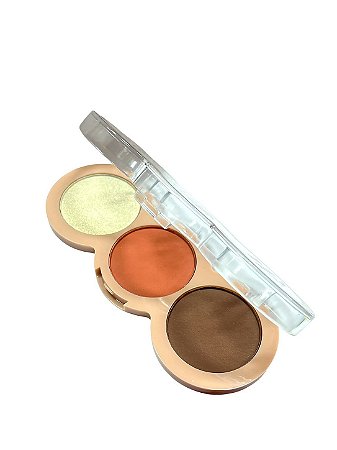 Paleta 3 em 1 Contorno, Blush e iluminador| Miss France - Cor 04