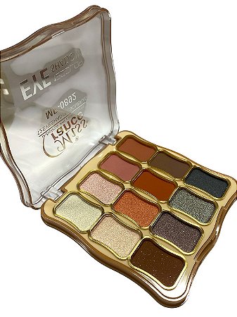 Paleta De Sombra 12 Cores (Dourada) | Miss France - 04