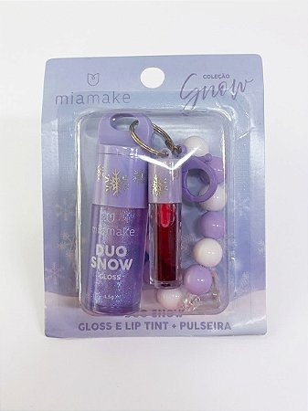 Gloss e Lip Tint - Lilás | Mia make