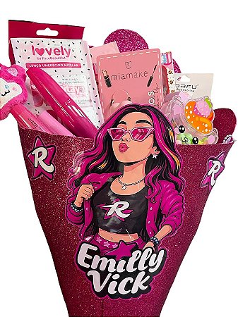 Embalagem Buquê | Emilly Vick - MÍNIMO DE 7 PRODUTOS POR BUQUÊ