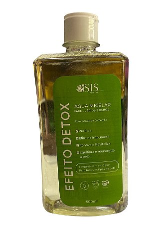 Água Micelar 500ml Efeito Detox | Isis Makeup