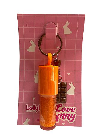 Love Bunny Gloss Chaveiro | LollyPop - 02 Caramelo