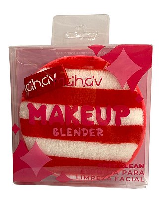 Esponja Para Limpeza Facial | Mahav - Vermelho Listrada