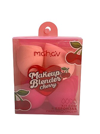Kit De Esponja Makeup Blender Cherry | Mahav