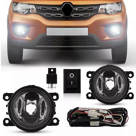 Kit Farol De Milha Neblina Renault Kwid 2018 2019 2020 2021