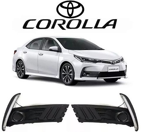 Par Moldura Daylight Drl Led Corolla Seta 2017 2018 2019