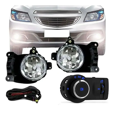 Kit Farol De Milha Neblina Onix Prisma Lt 2013 2014 2015 2016