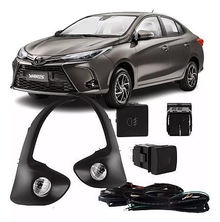Kit Farol De Milha Neblina Led Auxiliar Toyota Yaris 2023 2024