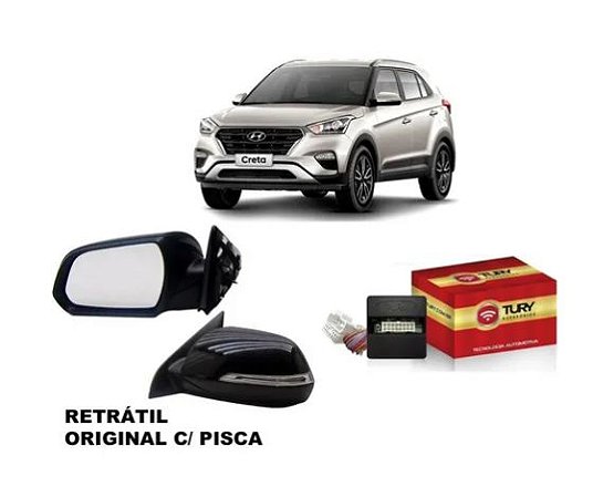 Modulo Retrovisor Creta 2017 a 2023 Tilt Down