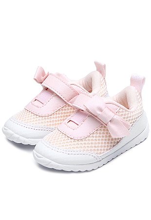 tenis pampili preto e rosa