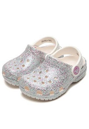 crocs oyster glitter