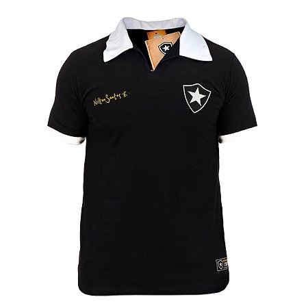 Camisa Retrô Botafogo Nilton Santos Preta