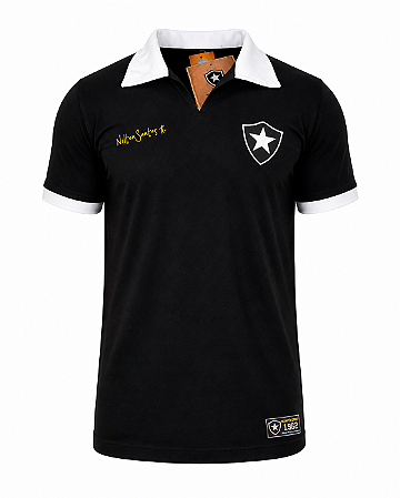 Camisa Retrô Botafogo Nilton Santos Preta