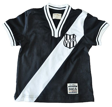 Camisa Retrô Infantil Ponte Preta 1977 Preta