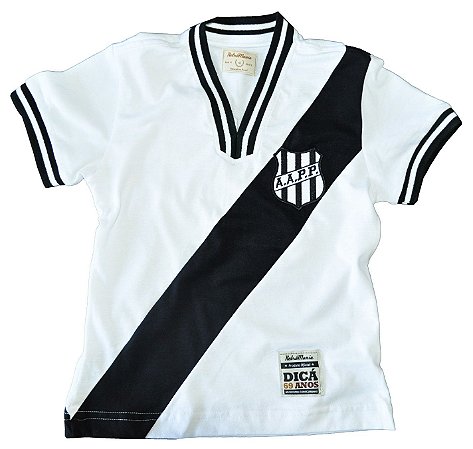 Camisa Retrô Juvenil Ponte Preta 1977 Branca