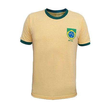 Camisa Retrô Brasil - Careca Amarela