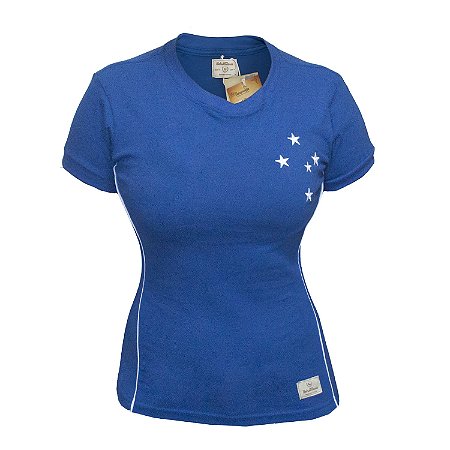 Camisa Retrô Feminina Cruzeiro 2003 Copa do Brasil