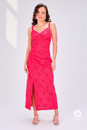 VESTIDO GG MIDI PINK LAISE