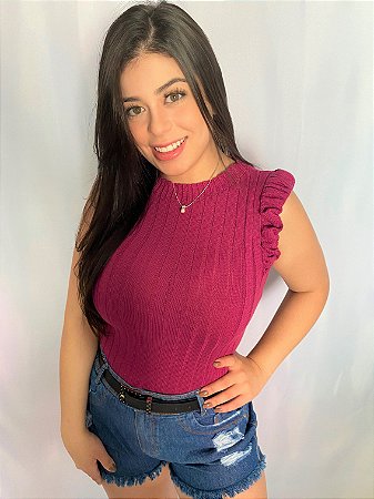 Blusa em tricô modal