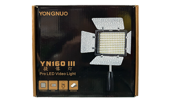 Led Yongnuo YN 160 III c/Carregador F970 + Bateria F970