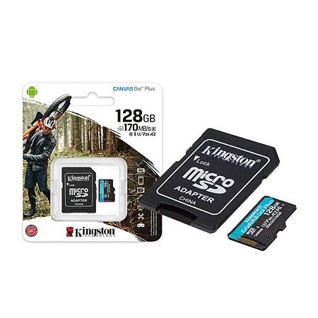 Cartão de Memória Kingston Micro SD 128Gb 170MBs