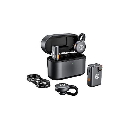 Microfone de Lapela Duplo S/Fio Lark M2s Combo - Entradas IOS , P2 e USB -C