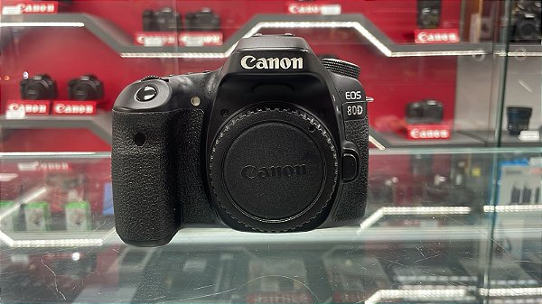 Câmera Canon 80D corpo - Usada c/Aprox 20k de cliques