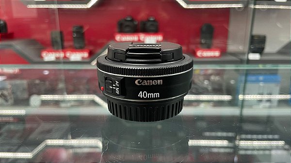 Lente Canon 40mm 2.8 STM seminova