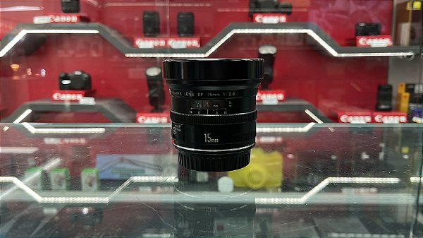 Lente Canon EF 15mm F/2.8 Fisheye - Usada