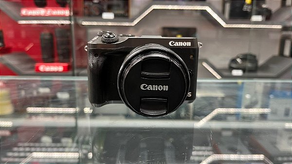 Camera Canon EOS M6 Corpo c/Lente EF-M 15:45mm IS STM - Usada
