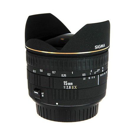 Lente Sigma AF Fisheye 15mm f 2.8 EX DG (Canon)
