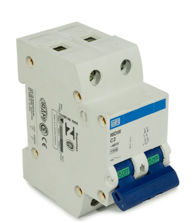 MDW-C2-2 Minidisjuntor Bipolar 2A, Curva C, 1,5ka 230/400v - WEG