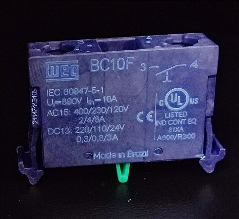 BC10F Bloco Contato 1na Comando E Sinalização Csw - WEG