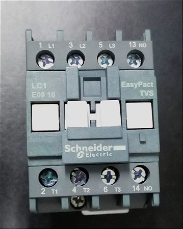 LC1E0910M7 Contator Potência Tripolar 9a 220v 1na - SCHNEIDER