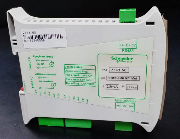 2543.60 Modulo Remoto Digital Atos 4 Entradas Brios - SCHNEIDER