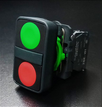 XB5AA7340 Botão Duplo Pulsador 22mm 1na + 1nf - SCHNEIDER