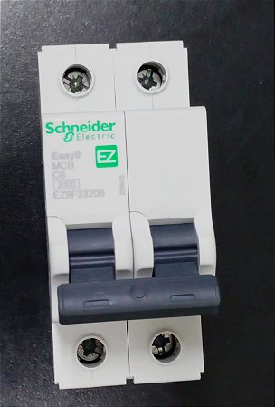 EZ9F33206 Disjuntor Termomagnético Easy9 2p 6a Curva C 3ka 400v - SCHNEIDER