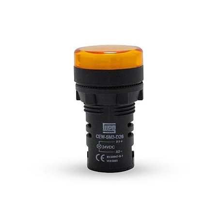 CEW-SM3-E26 Sinaleiro Monobloco Com Led (Amarelo) 24v (Usado) - WEG