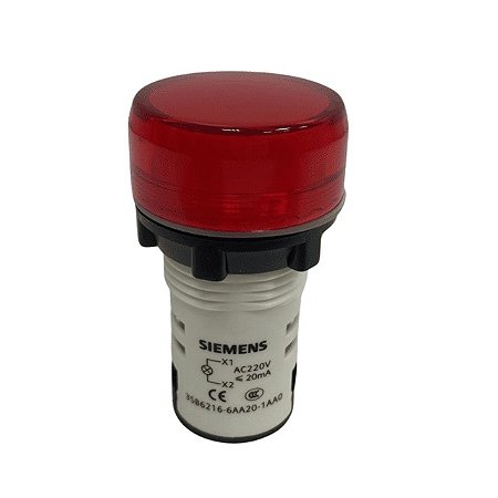 3SB6216-6AA20-1AA0 Sinaleiro Monobloco Plástico 220vca - Vm - SIEMES