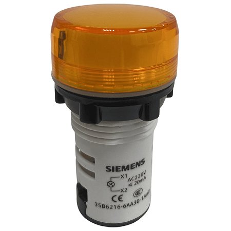 3SB6210-6AB30-1AA0 Sinaleiro Monobloco Plástico 125vca /Cc - Am - SIEMENS