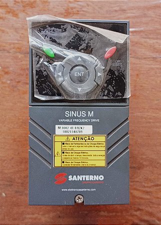 SINUS M 0002 4T BA2K2 Inversor De Frequência 1-1 2,5cv 2,5a Trifásico 380-460v - SANTERNO