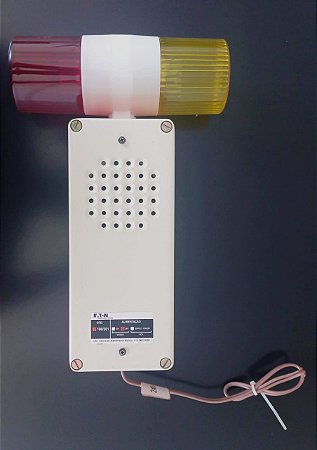 100201BV Sinalizador Audiovisual P/ Alarme 110/220 V Vermelho/Amarelo 80 Db 100201bv - EATON