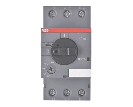 1SAM250000R1011 Disjuntor-Motor Tripolar Classe 10, Com Ajuste Térmico De 10 À 16 A, Ms116, Linha Eficiente - ABB (USADO)