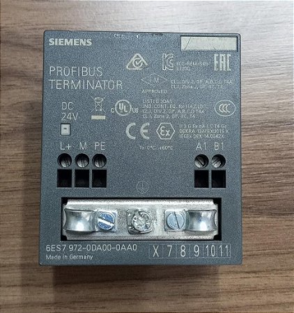 6ES7972-0DA00-0AA0 Terminal rs485 resistor f. Profibus/mpi - SIEMENS (USADO)