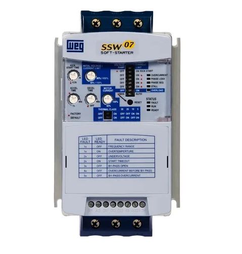 Soft Starter - 30A - 10CV/220V - 20CV/380V - 20CV/440V - Sem IHM - Com By-Pass incorporado,