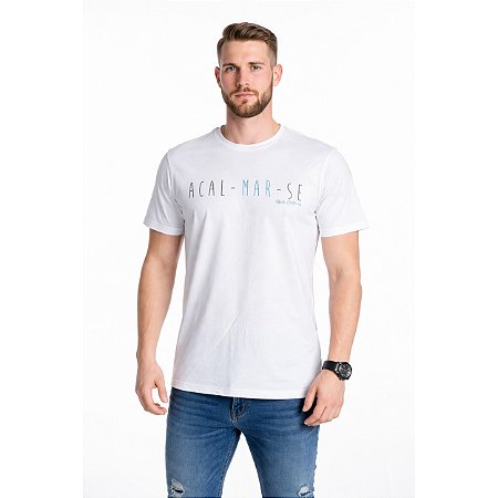 Camiseta 100% Algodão Acal-mar-se