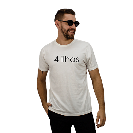 Camiseta Estonada Praia 4 Ilhas 100% algodão